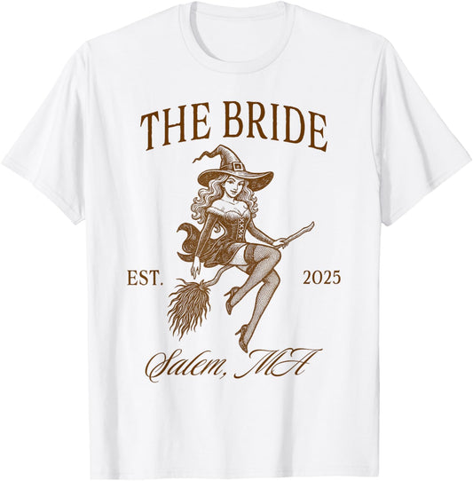 Halloween Bachelorette Bridal Shower The Bride Est. 2025 T-Shirt