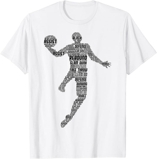 Basketball Kids Boys Men T-Shirt