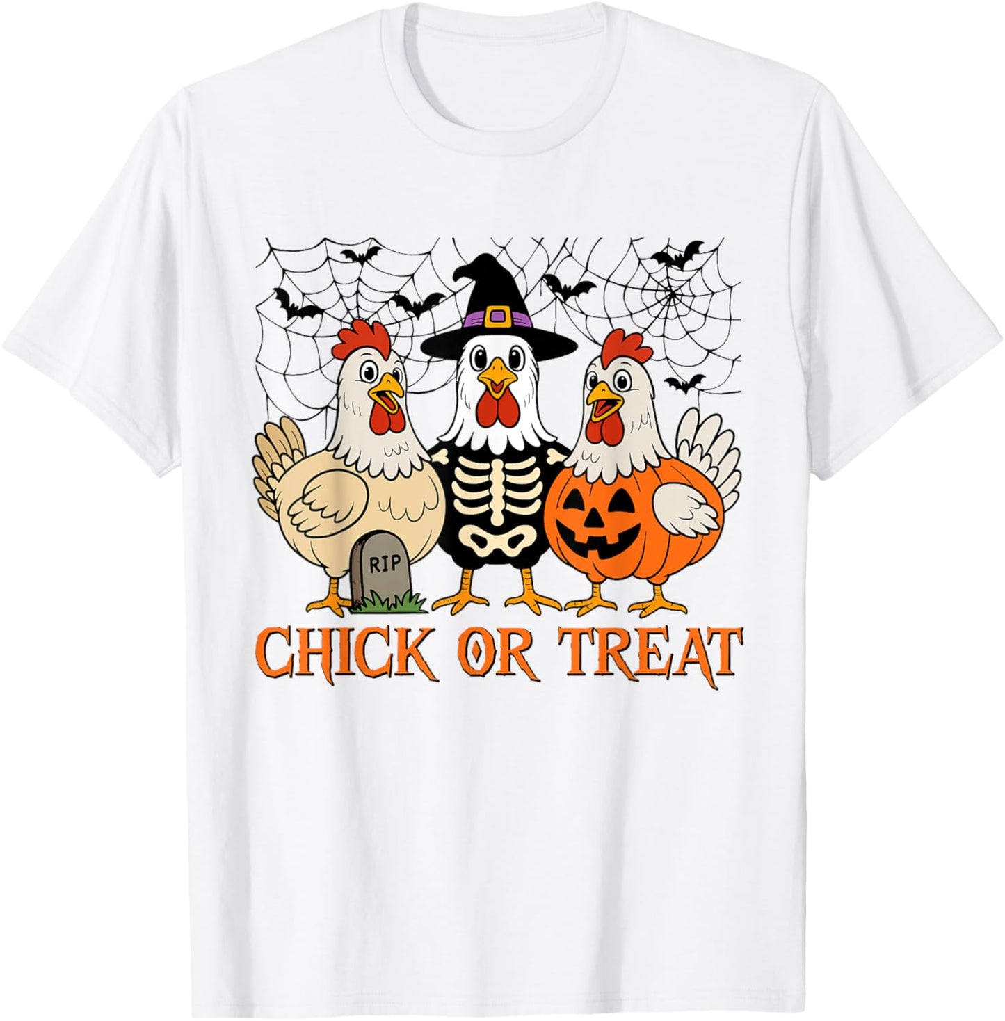 Halloween Chicken Skeleton Chick Or Treat Spooky Season T-Shirt