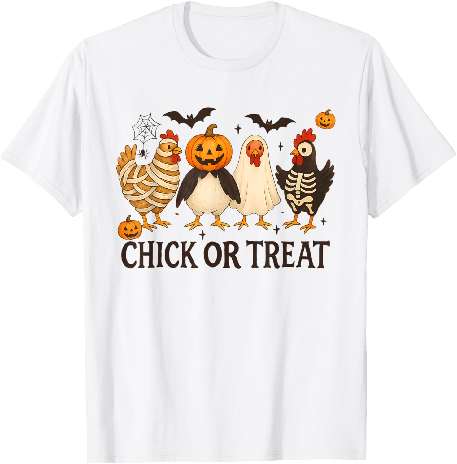 Halloween Chicken Skeleton Chick Or Treat Spooky Season T-Shirt