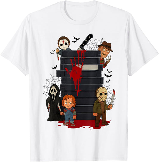 Halloween Horror Movie Characters Funny Scary Halloween T-Shirt