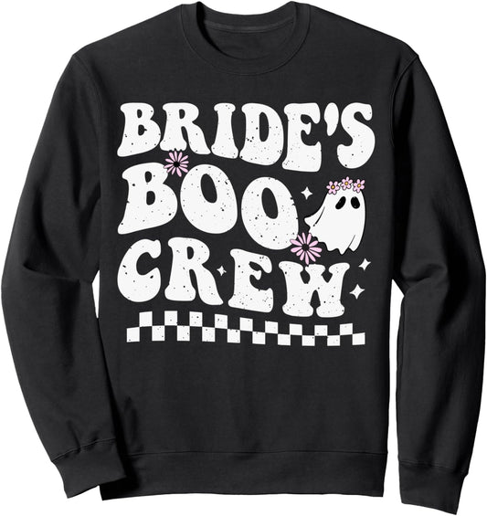 Halloween Bachelorette Spooky Bride's Boo Crew Bridesmaid Sweatshirt