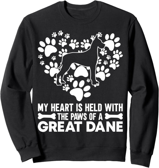 Great Dane Mom Apparel - Heartfelt Dog Moms Design Sweatshirt