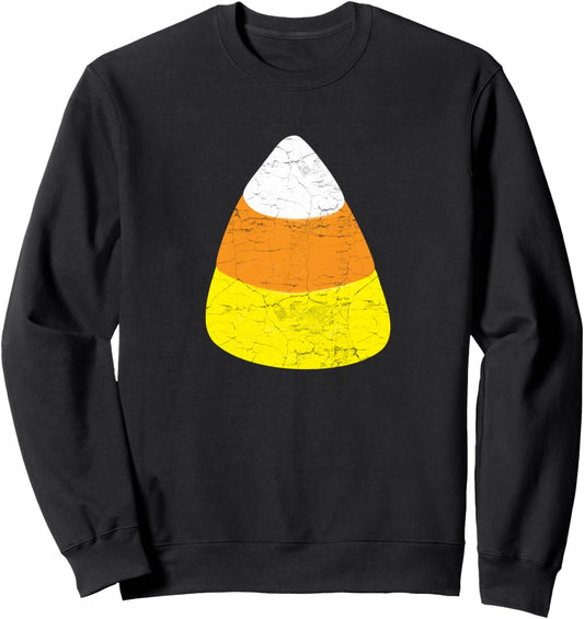 Halloween Candy Corn Vintage Illustration - Candy Corn Sweatshirt