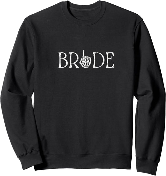 Halloween Spooky Bride, Skeleton Bachelorette, Goth Fiance Sweatshirt