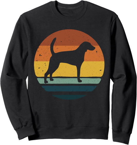 American Foxhound Vintage Retro Dog Mom Dad Gift Sweatshirt