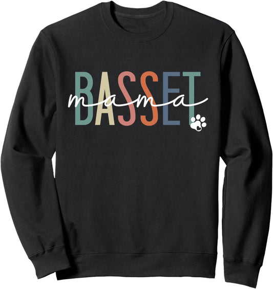 Basset Mama Basset Hound Dog Mom Mother's Day Sweatshirt