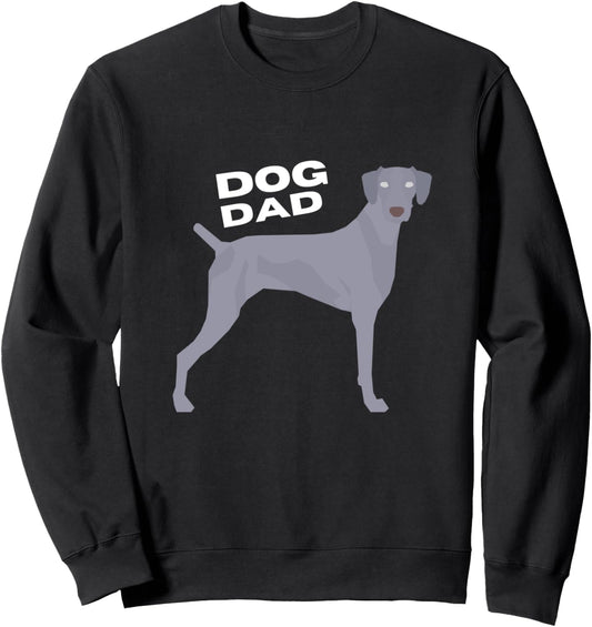 Gray Vizsla Dog Dad Man Sweatshirt