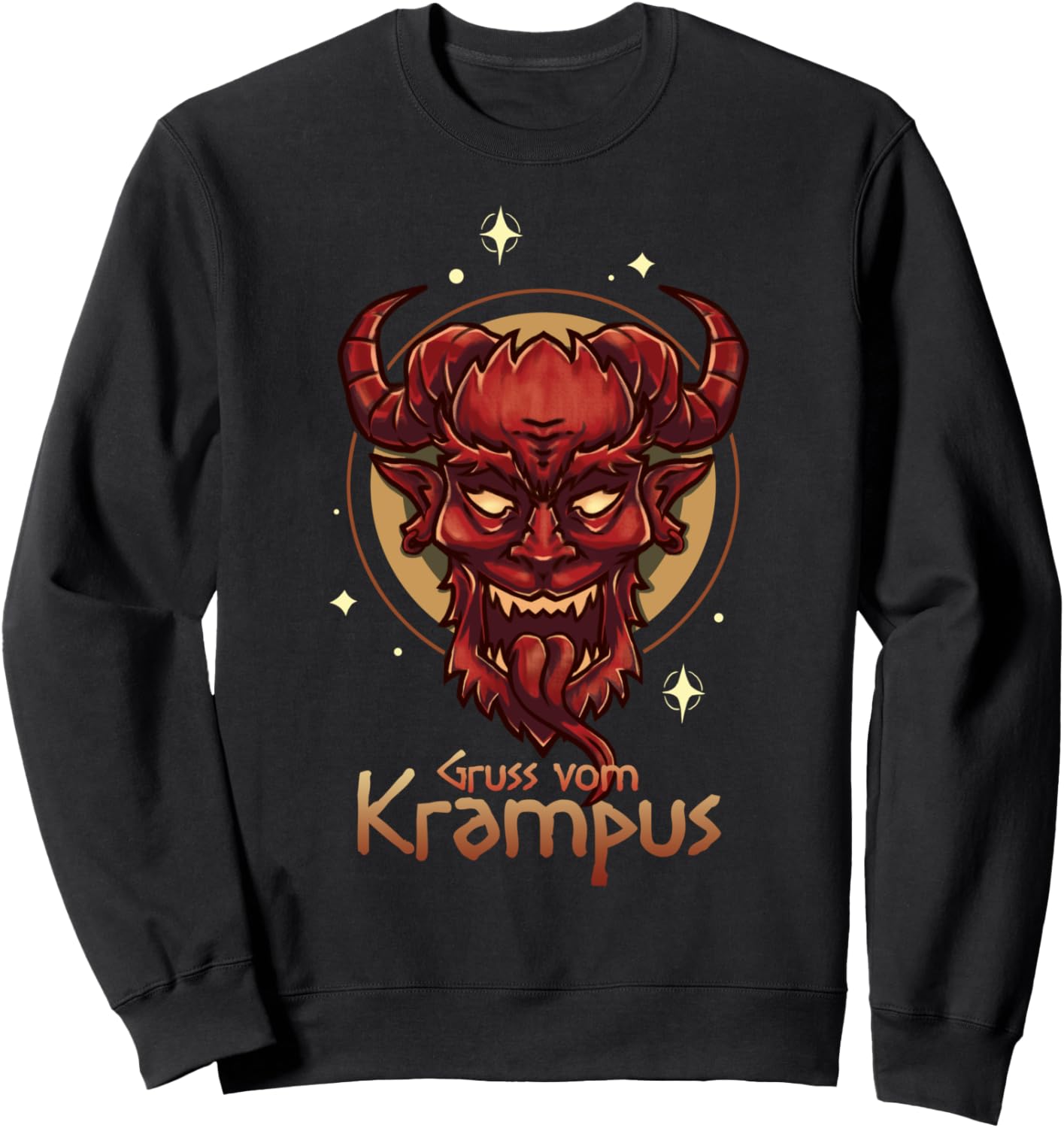 Gruss vom Krampus Demon Devil Horror Santa Claus Christmas Sweatshirt