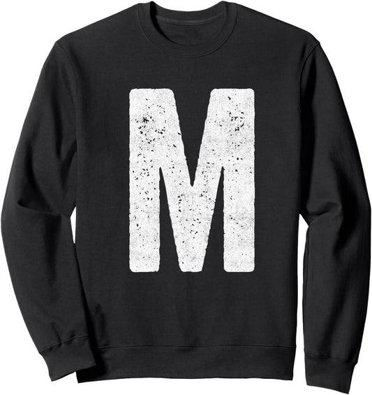 Halloween Matching Group Costume Letter M Halloween Costume Sweatshirt