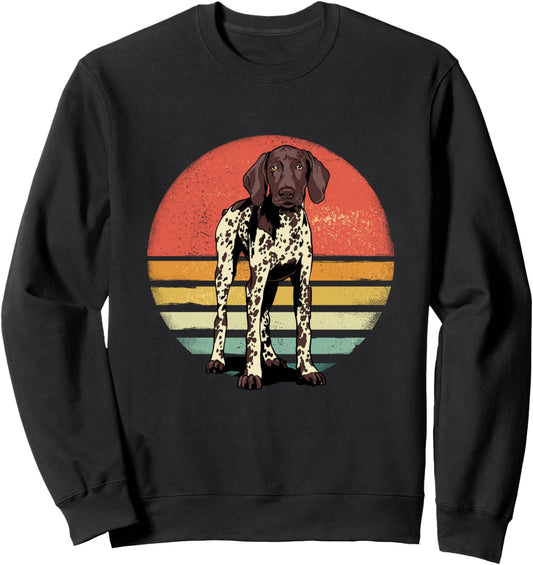 GSP Shirt Retro German Shorthaired Pointer Dog GSP Mom Dad Sweatshirt