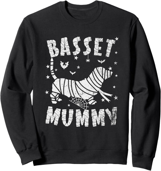 Basset Hound Mummy - Halloween Sweatshirt