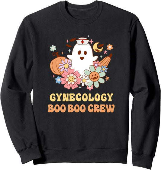 Gynecology Boo Boo Crew Nurse Halloween Sweatshirt