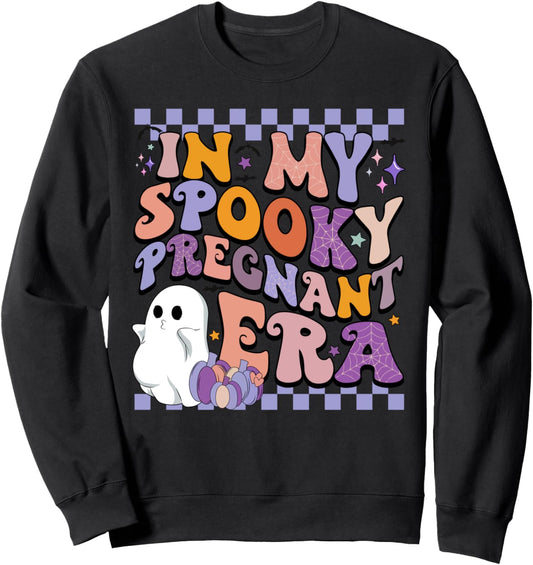 Halloween Pregnancy Announcement In My Spooky Pregnant Era Sweatshirt