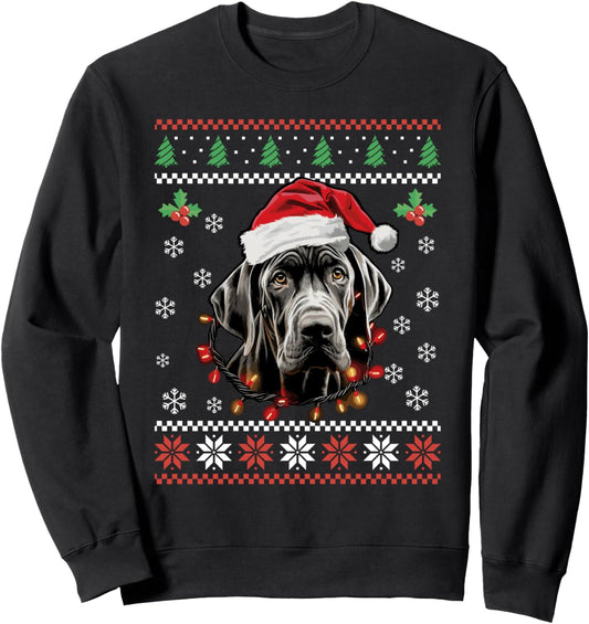 Great Dane Dog Ugly Christmas Sweater Xmas For Adults Kids Sweatshirt