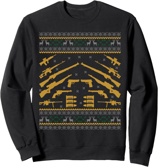 Gun Rights 2nd Amendment Pistol Guns Ugly Christmas Sweater Sweatshirt