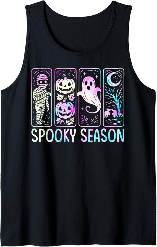 Halloween Horror Spooky Season Vintage Tank Top
