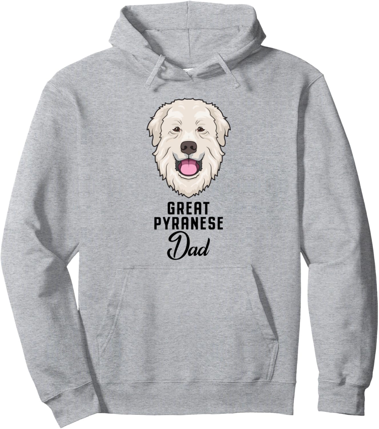 Great Pyrenees Cute Dog Dad Pullover Hoodie