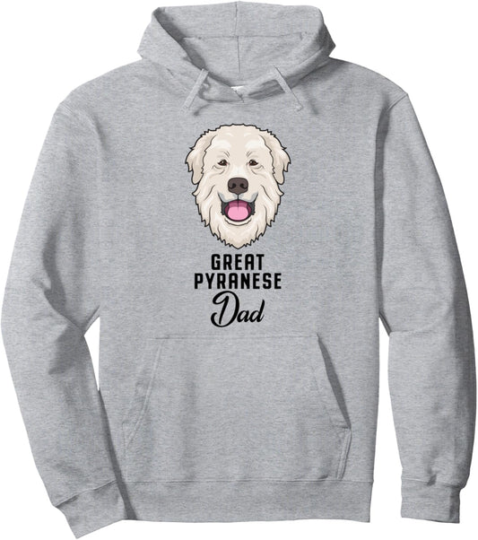 Great Pyrenees Cute Dog Dad Pullover Hoodie