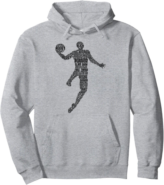 Basketball Kids Boys Men Pullover Hoodie
