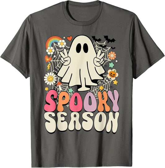 Groovy Boo Ghost Spooky Halloween Costumes Mens Womens Kids T-Shirt