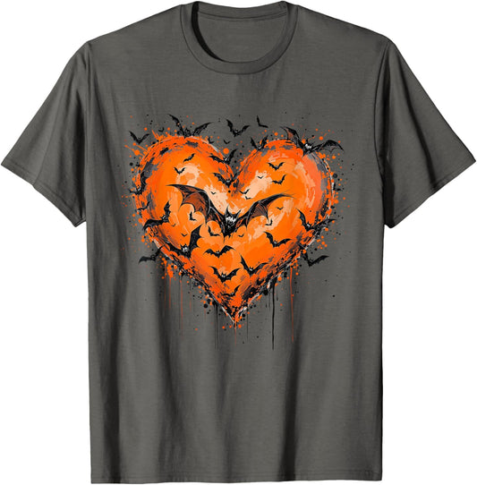 Halloween Bats Scary Night Spooky Season Horror Women Girls T-Shirt