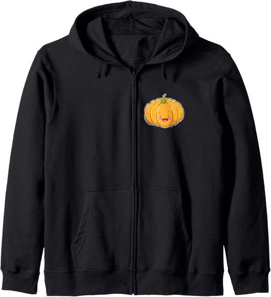 Halloween Pumpkin laughing Zip Hoodie