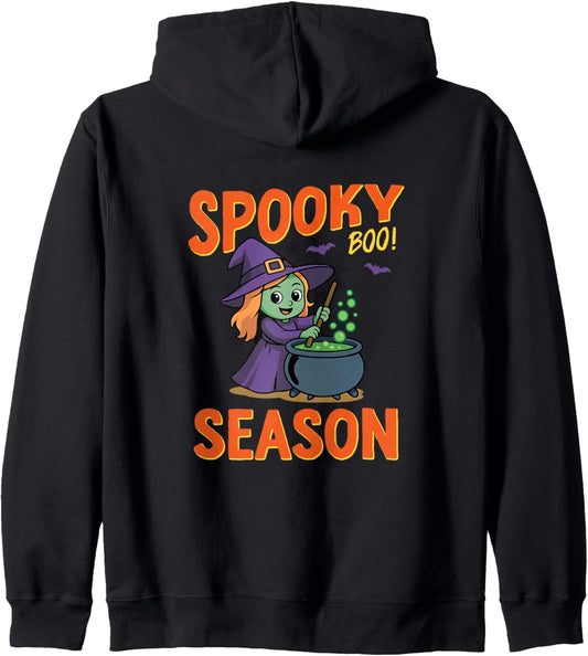 Halloween Spooky Season Zip Hoodie