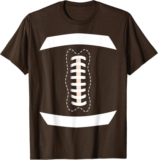 American Football Ball Lace Costume Thanksgiving Football T-Shirt
