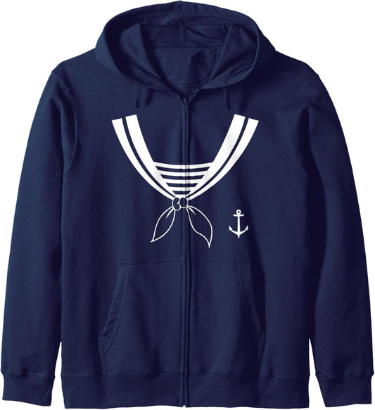 Halloween SailorEasy Costume Zip Hoodie