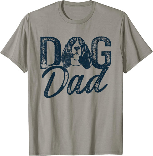 Basset Hound Dog Dad T-Shirt for Men
