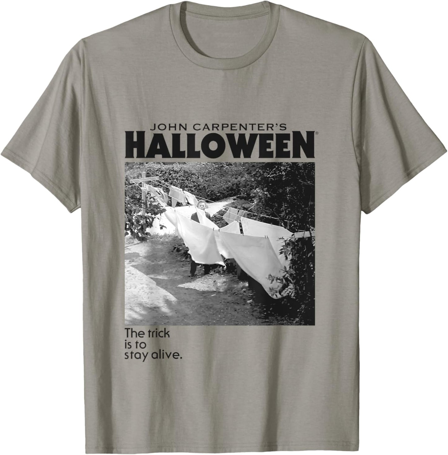 Halloween Michael Myers Standing By Clothes Line T-Shirt