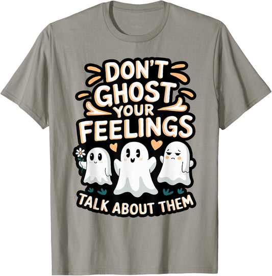 Halloween School Counselor Don't Ghost Your Feeling Teacher T-Shirt