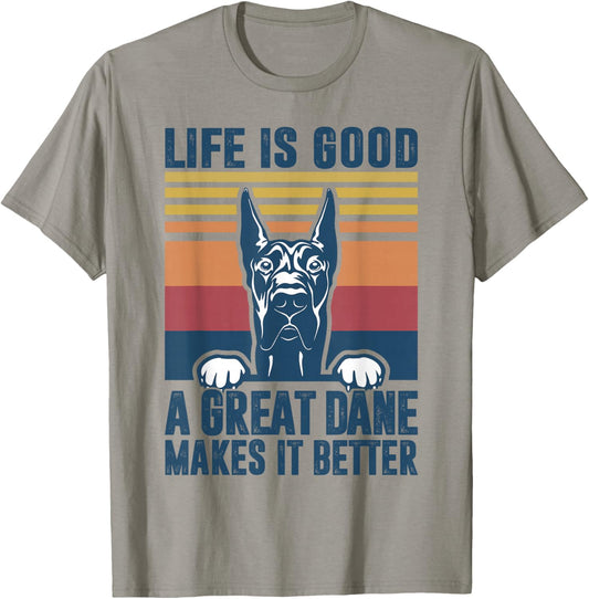 Great Dane Gifts For Women Men Great Dane Dog Dad Mom T-Shirt