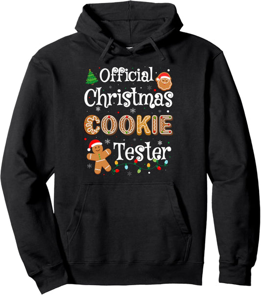 Baking Crew Xmas Pajamas Official Christmas Cookie Tester Pullover Hoodie