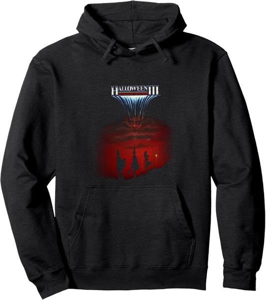Halloween 3 Season Of The Witch Silhouette Poster Pullover Hoodie