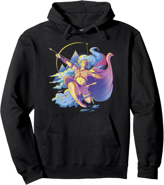Artemis Olympian Goddess Greek Mythology Ancient Halloween Pullover Hoodie