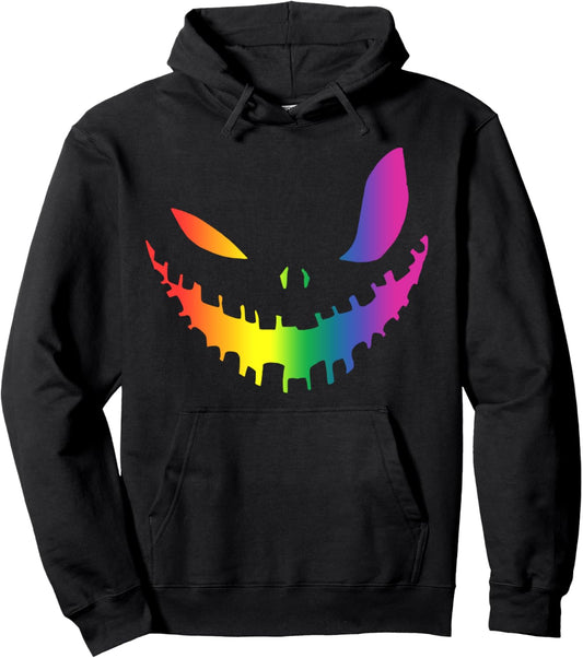 Halloween Gay Lesbians Pride Pumpkin LGBT Pride Funny Gift Pullover Hoodie
