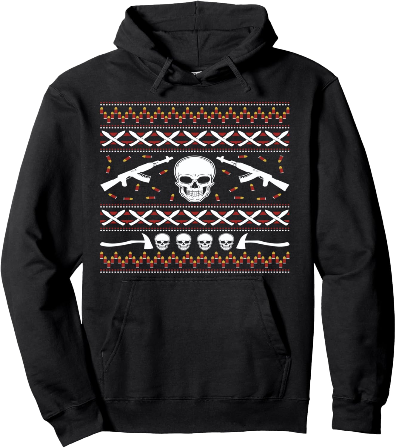 Gun Lovers Ugly Christmas Sweater Xmas Pullover Hoodie
