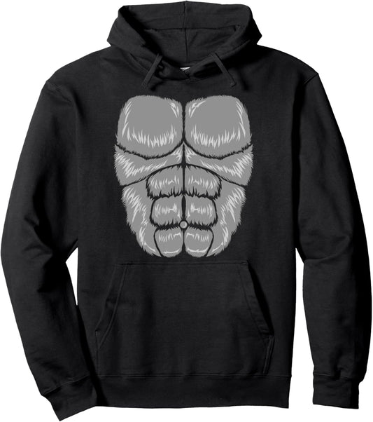 Halloween Gorilla Costume Youth Apparel, Adult Kids Pullover Hoodie