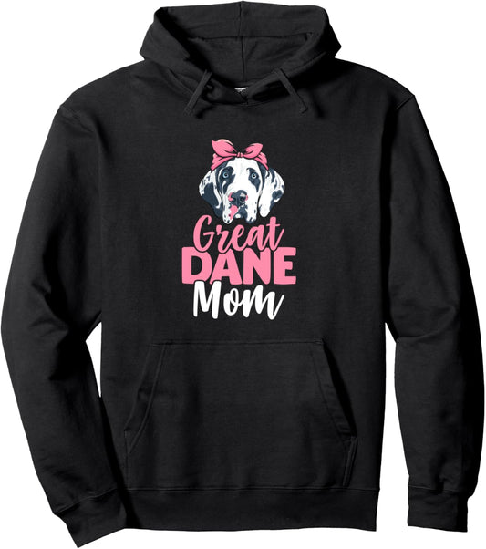 Great Dane Mom Dog Lover Dog Mom Pullover Hoodie