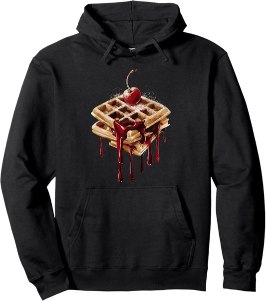 Halloween Costume Waffle Pullover Hoodie
