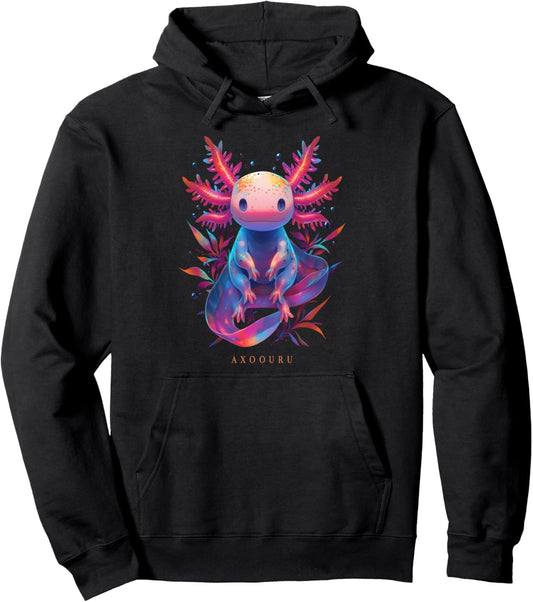 Axolotl Art Pet Salamander Lover Pullover Hoodie