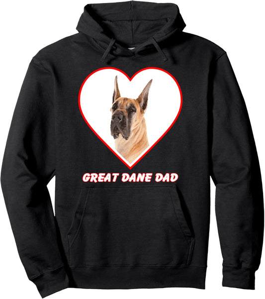 Great Dane Dog Dad Pullover Hoodie