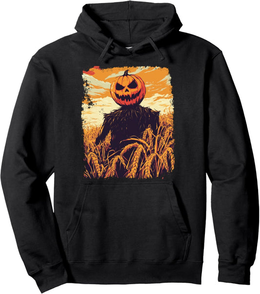 Halloween Pumpkin Head Pullover Hoodie