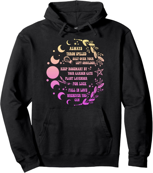 Always Throw Spilled Salt Over Your Left Shoulder Vintage Pullover Hoodie