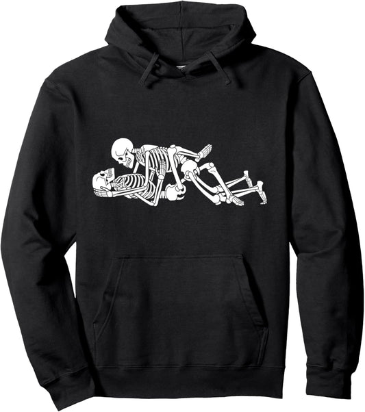 Halloween Naughty Sexy Funny Skeleton Costume Pullover Hoodie