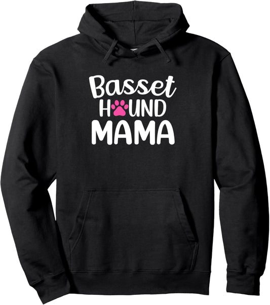 Basset Hound Mama Mother's Day Dog Lover Mom Pullover Hoodie