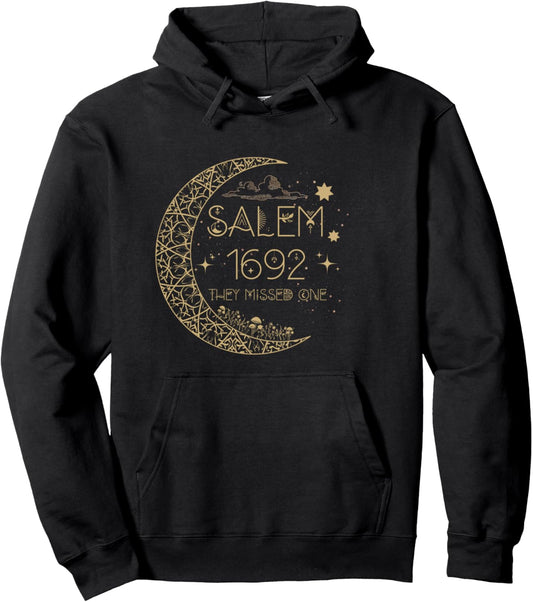 Halloween Salem They Missed One Witchy Tops for Women Pullover Hoodie