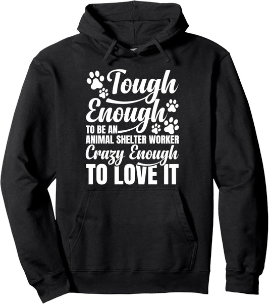 Animal Shelter Worker Cat Volunteer Animal Rescue Pet Lover Pullover Hoodie